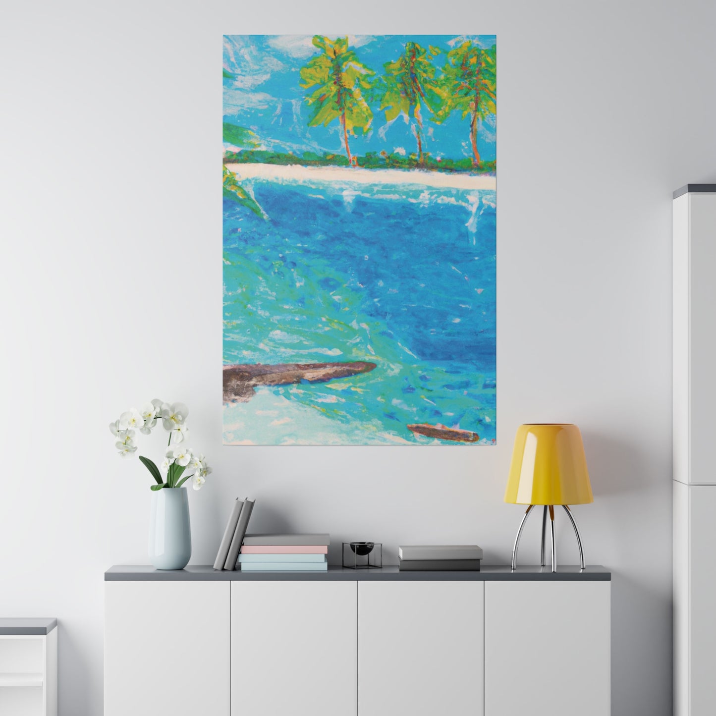 5065C - Bahamas Ocean Painting Print | Bahamas | Ocean | Beach | Poster | Home Decor | Wall Art | Canvas