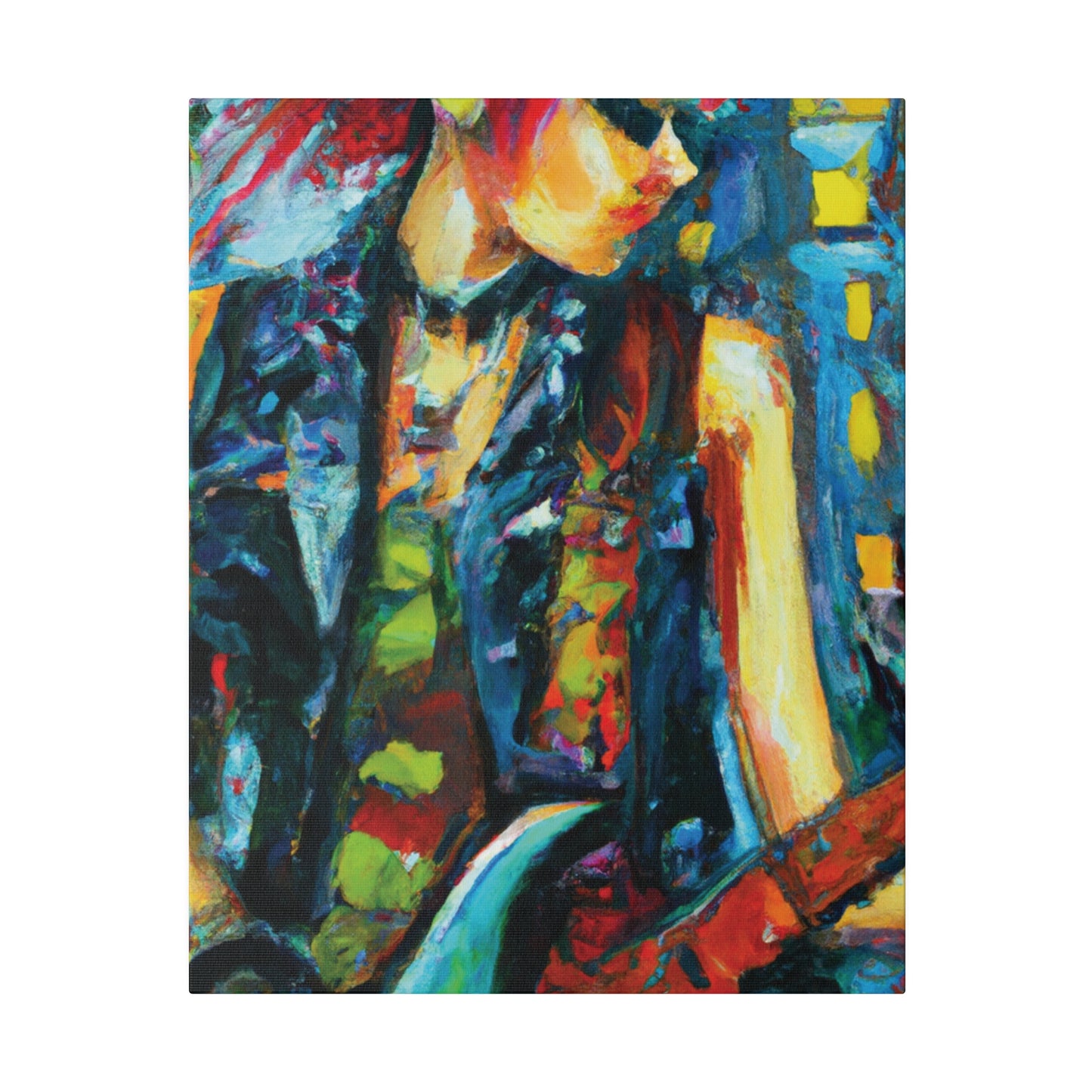 8541R - Rockstar Oil Painting Style Print | Poster | Home Decor | Wall Art | Music Art | Canvas