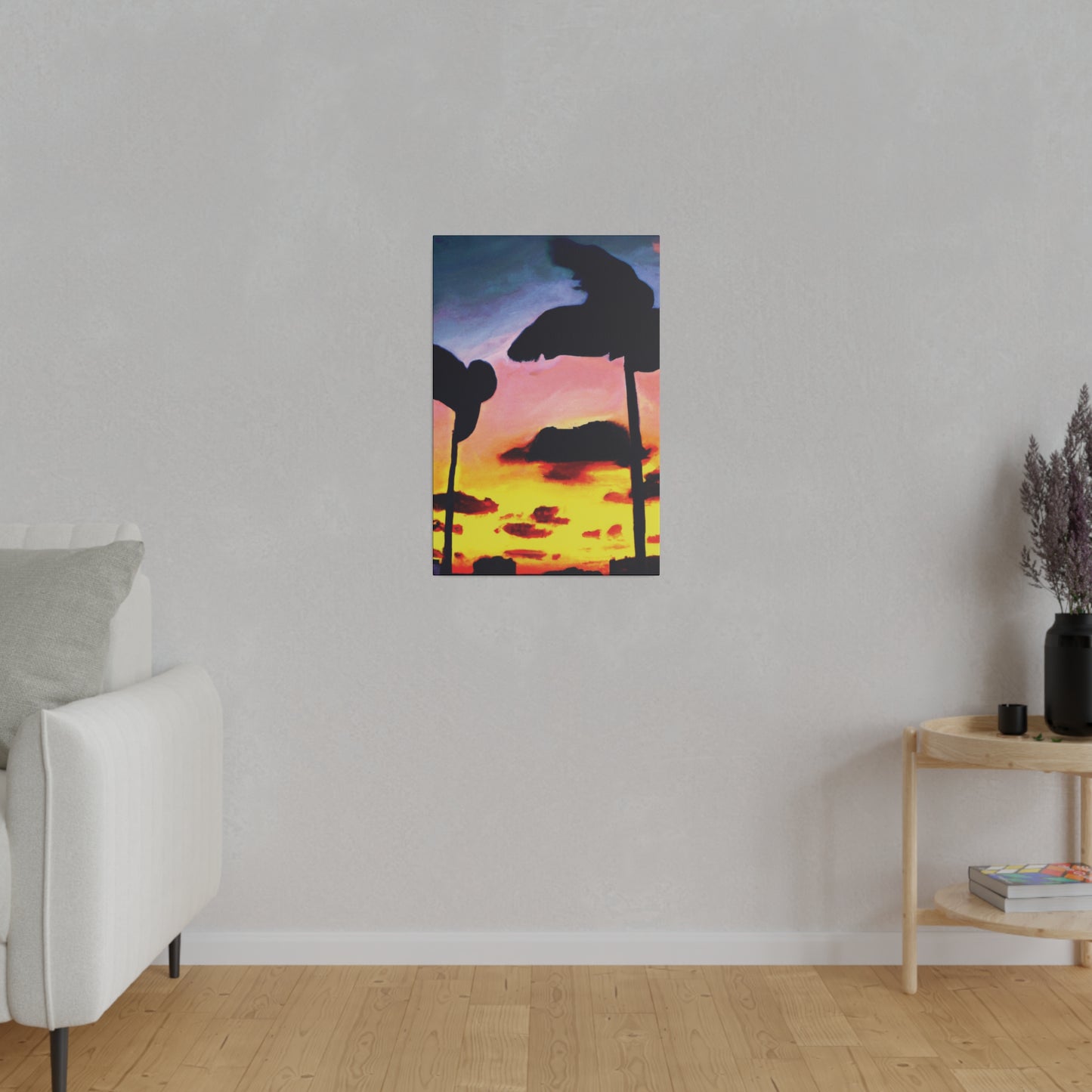 7515G - Miami Beach Sunset Painting Print | Miami | Beach | Sunset | Poster | Home Decor | Wall Art | Canvas