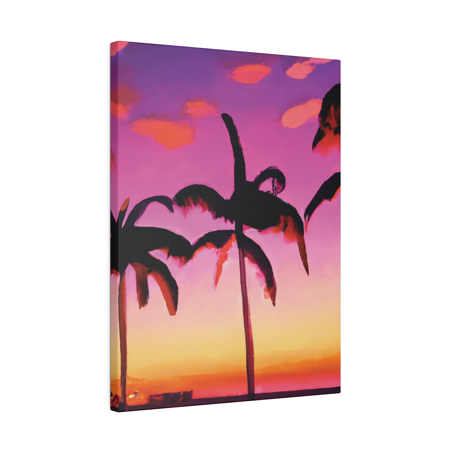 5426A - Miami Beach Sunset Painting Print | Miami | Beach | Sunset | Poster | Home Decor | Wall Art | Canvas