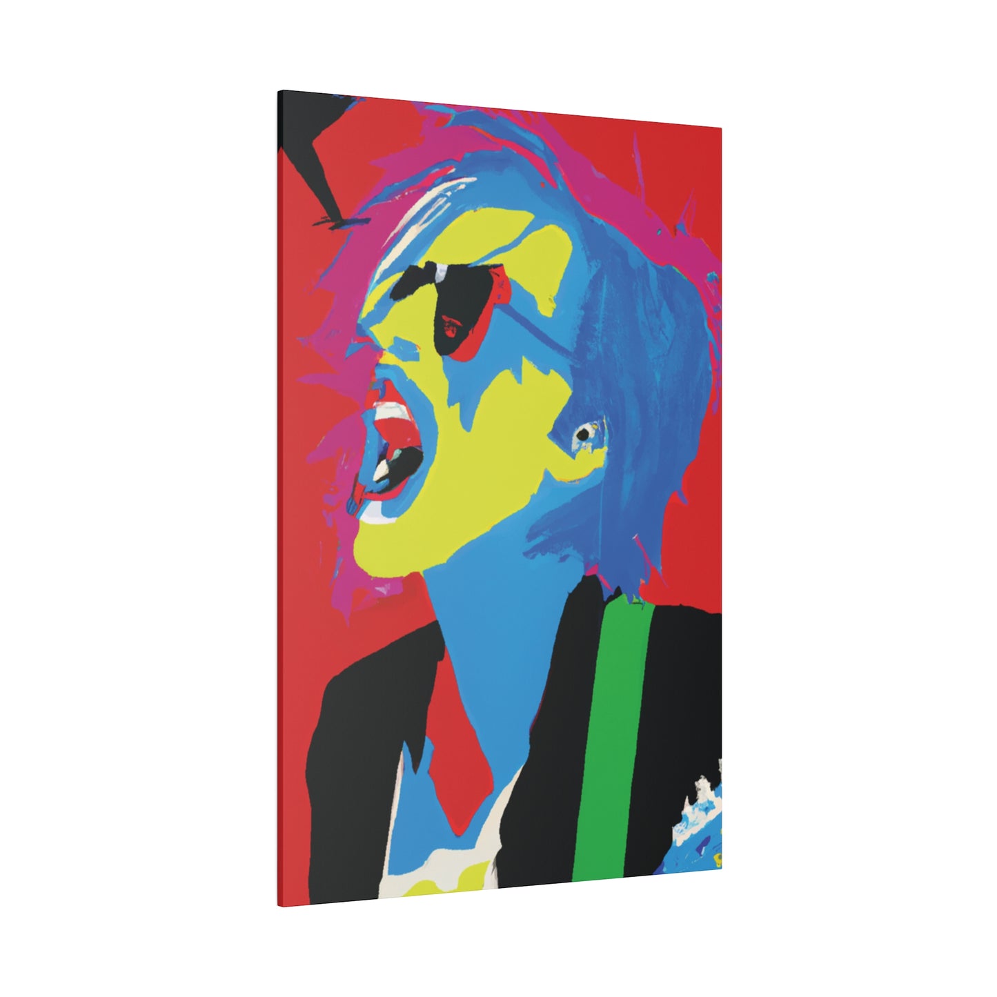 7805M - Rockstar Painting Print | Face | Abstract | Poster | Home Decor | Wall Art | Music Art | Canvas