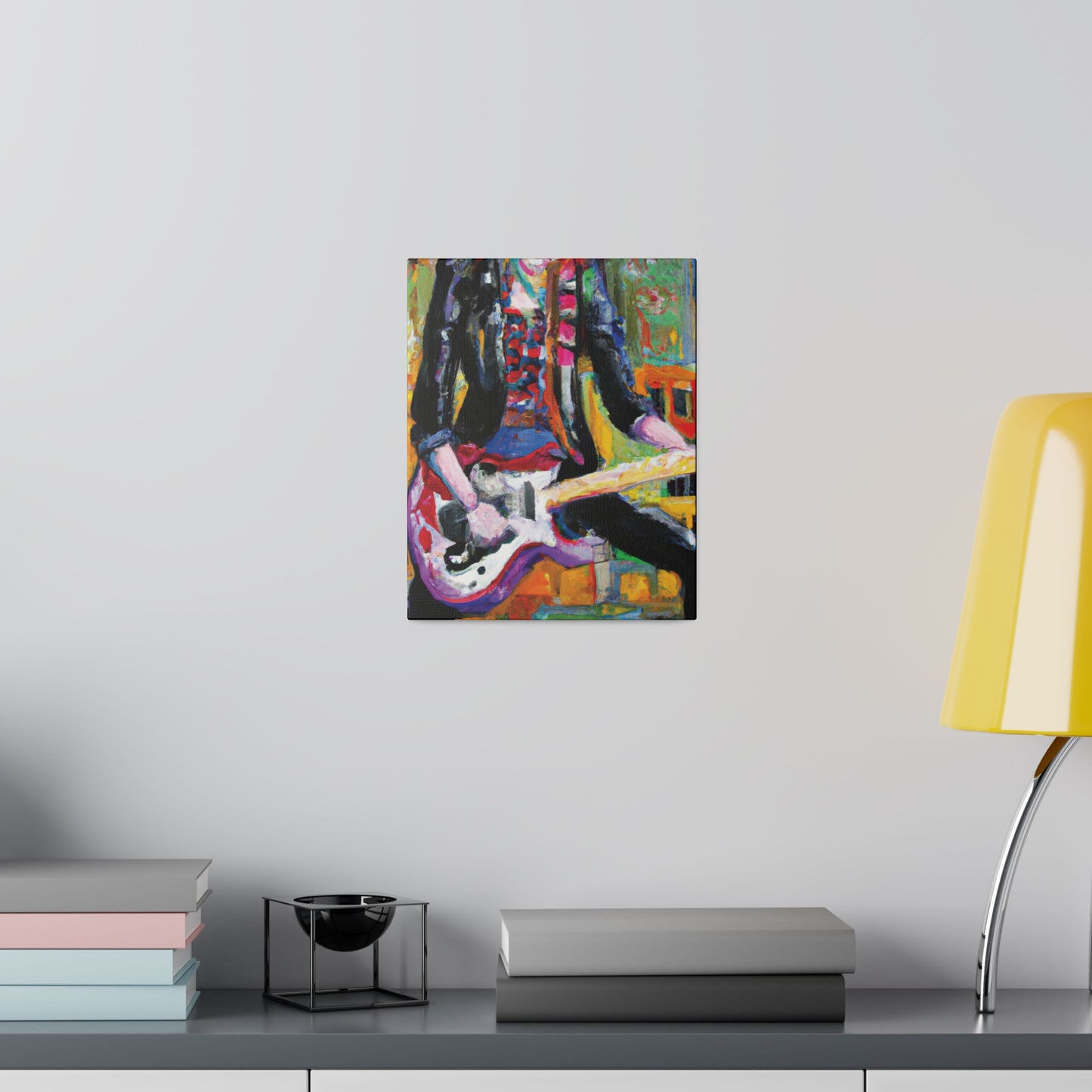 834H - Rockstar Oil Painting Style Print | Poster | Home Decor | Wall Art | Music Art | Canvas