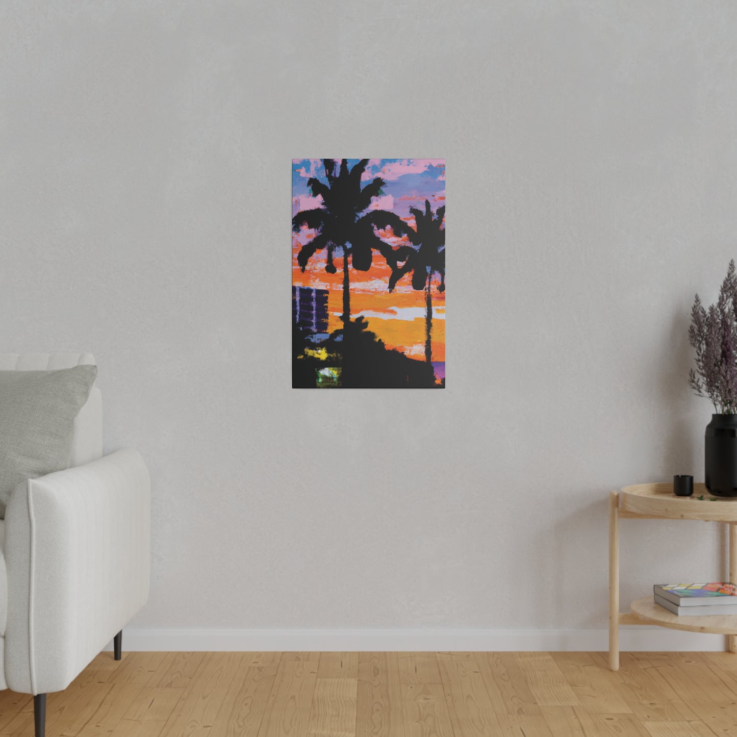 4756G - Miami Beach Sunset Painting Print | Miami | Beach | Sunset | Poster | Home Decor | Wall Art | Canvas