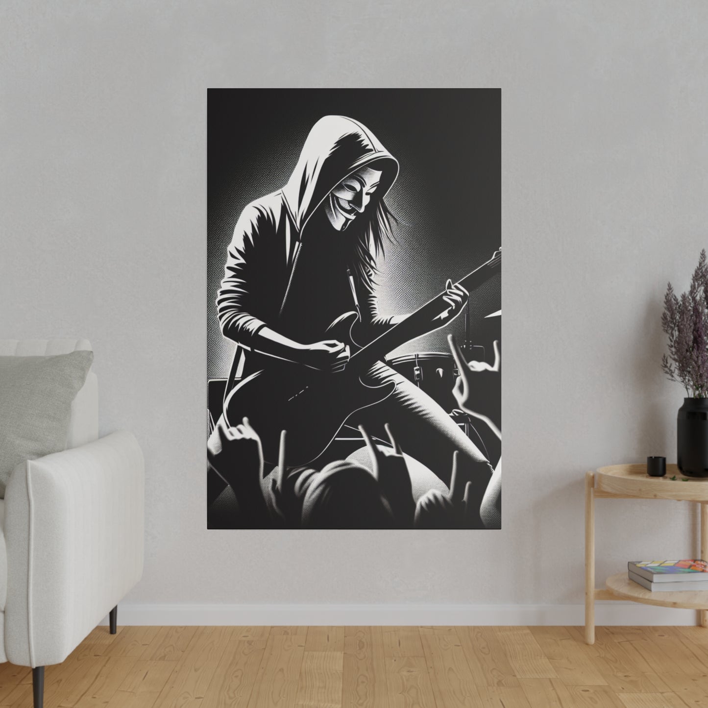 3569Z - music art work, rockstar gifts, musician gift ideas, guitar art work, guitar artwork, guitar wall art canvas, playing guitar, decor