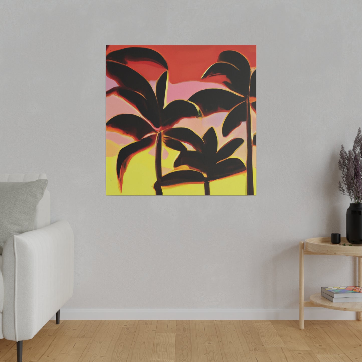 8456F - Miami Beach Sunset Painting Print | Miami | Beach | Sunset | Poster | Home Decor | Wall Art | Canvas