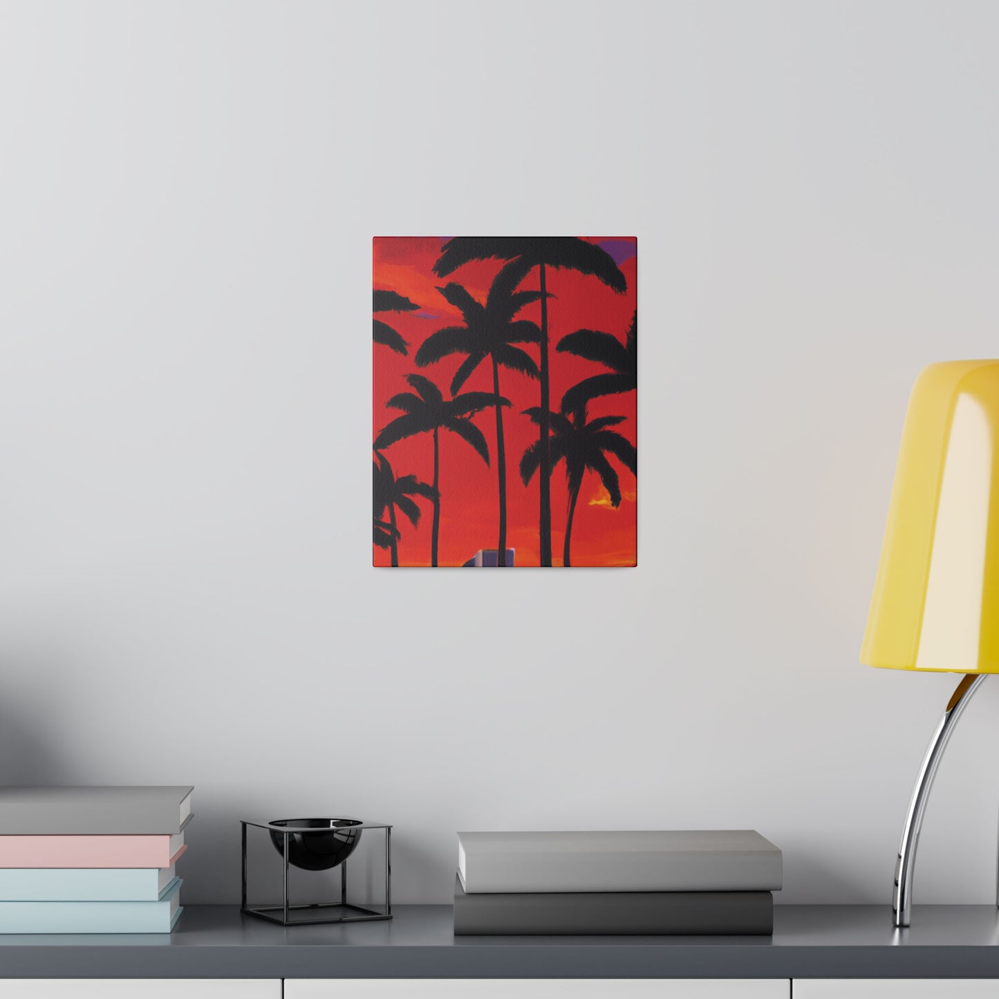 7261M - Miami Beach Sunset Painting Print | Miami | Beach | Sunset | Poster | Home Decor | Wall Art | Canvas