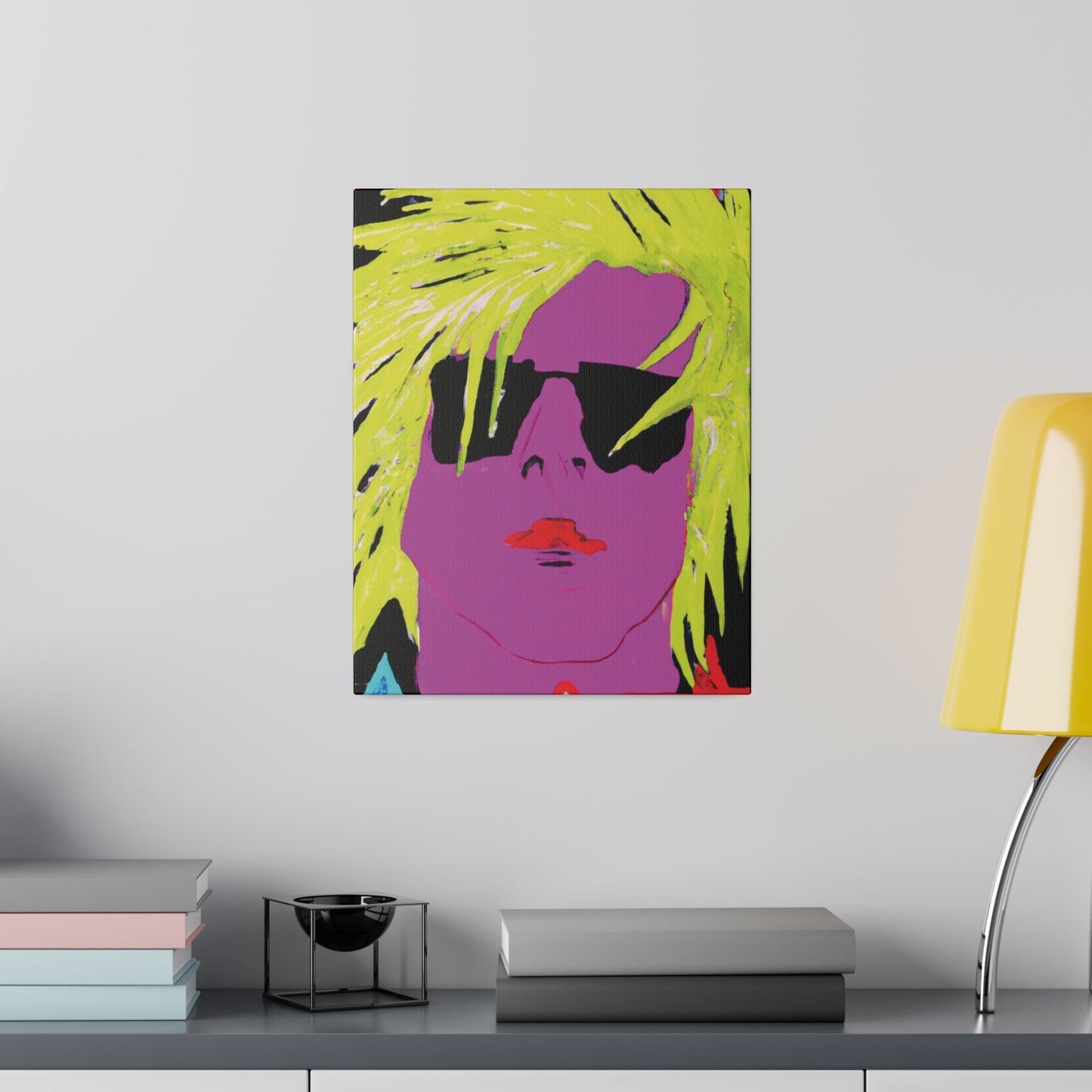 3271U - Rockstar Painting Print | Face | Abstract | Poster | Home Decor | Wall Art | Music Art | Canvas