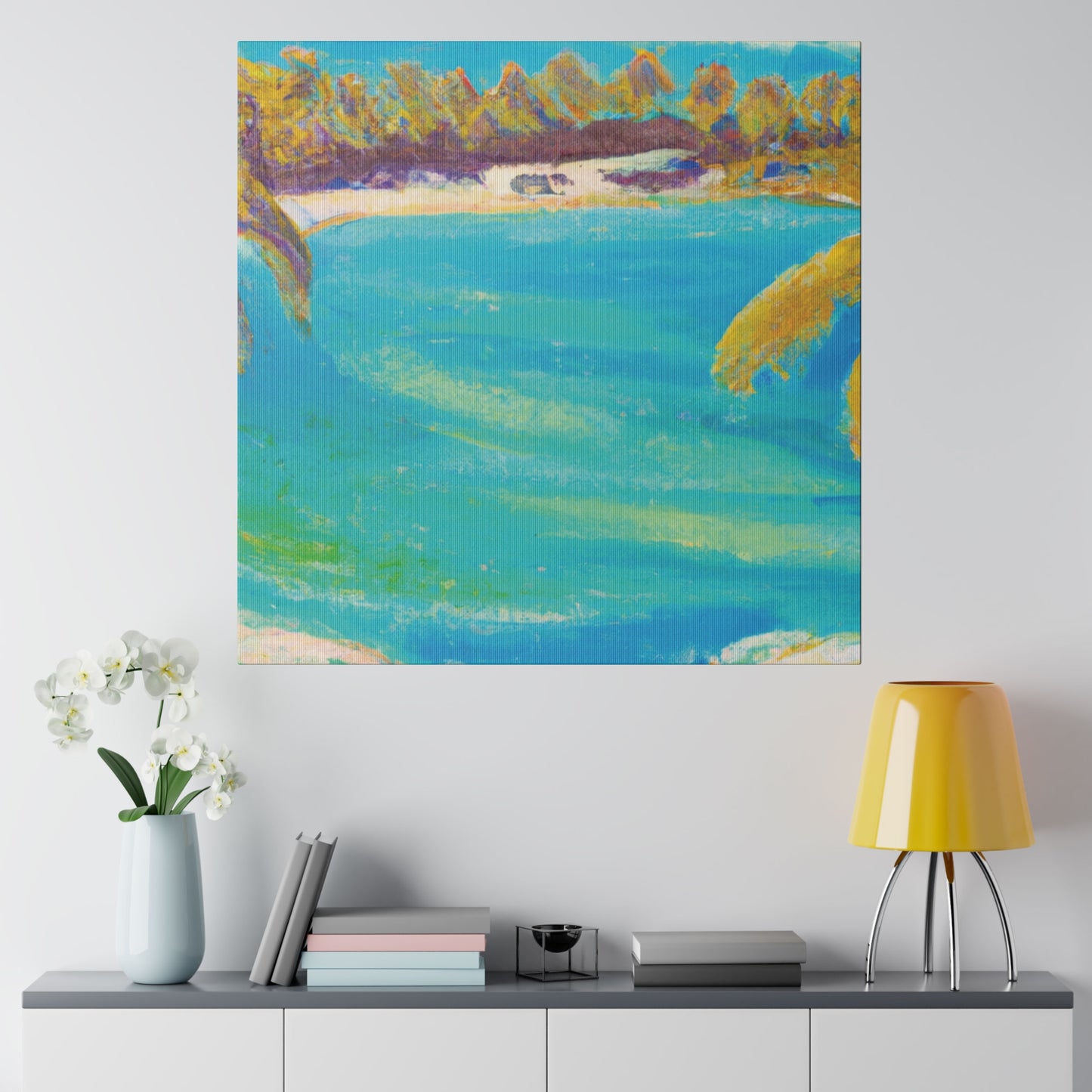 5706H - Bahamas Ocean Painting Print | Bahamas | Ocean | Beach | Poster | Home Decor | Wall Art | Canvas
