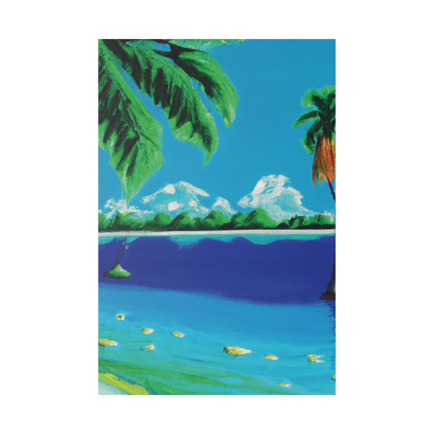 8246P - Bahamas Ocean Painting Print | Bahamas | Ocean | Beach | Poster | Home Decor | Wall Art | Canvas