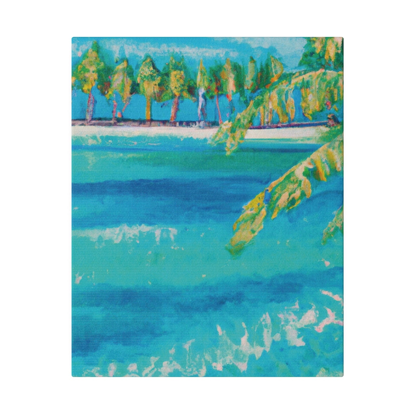 6000X - Bahamas Ocean Painting Print | Bahamas | Ocean | Beach | Poster | Home Decor | Wall Art | Canvas