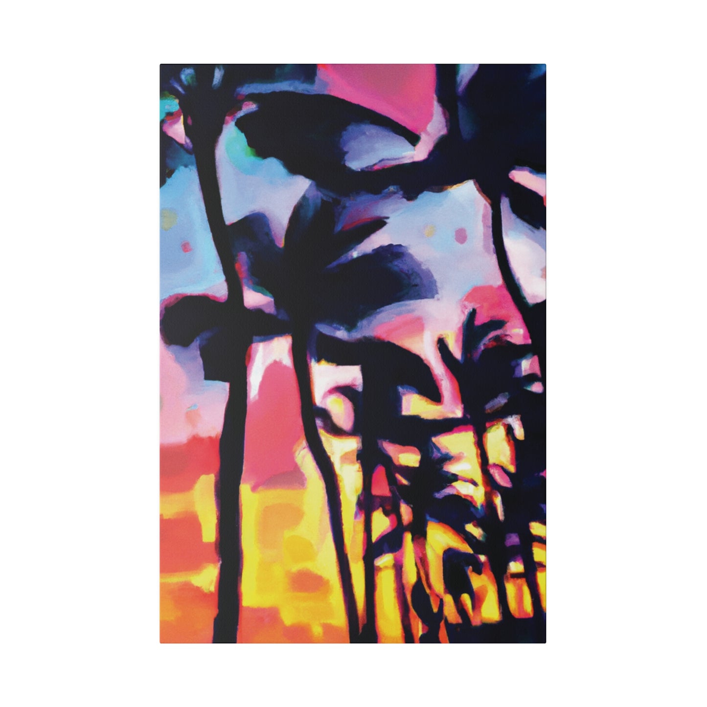 2637V - Miami Beach Sunset Painting Print | Miami | Beach | Sunset | Poster | Home Decor | Wall Art | Canvas