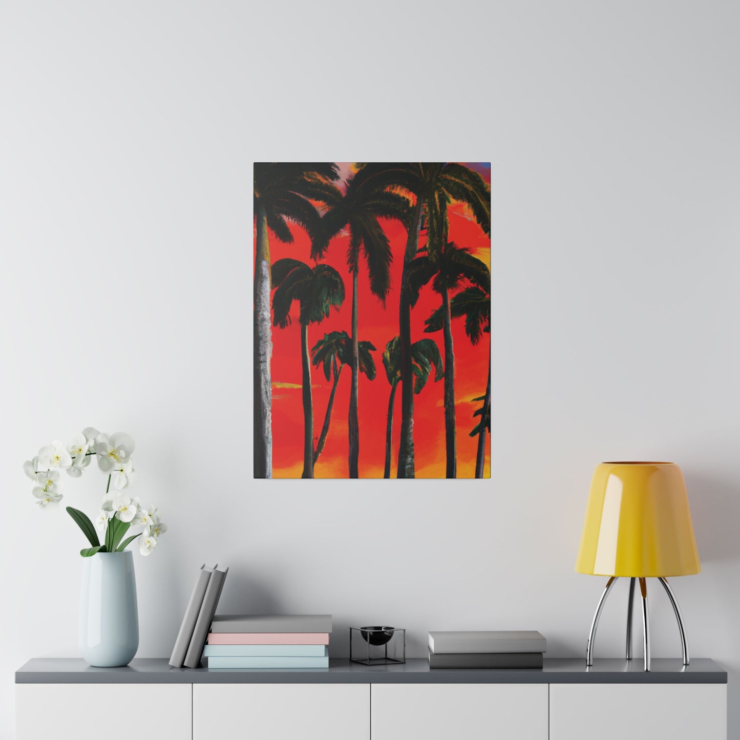 4286K - Miami Beach Sunset Painting Print | Miami | Beach | Sunset | Poster | Home Decor | Wall Art | Canvas