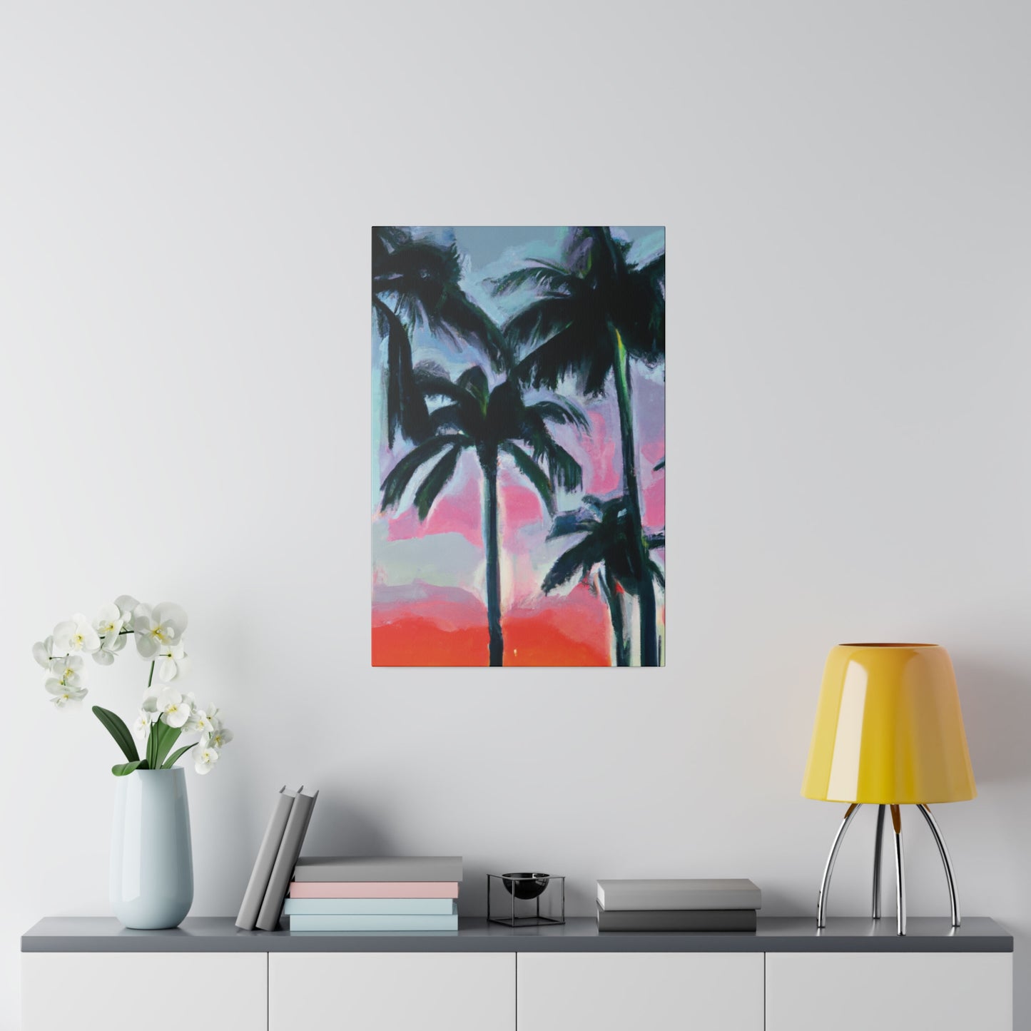 7629F - Miami Beach Sunset Painting Print | Miami | Beach | Sunset | Poster | Home Decor | Wall Art | Canvas