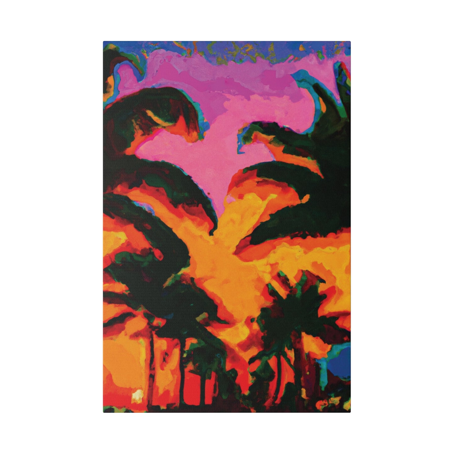 223L - Miami Beach Sunset Painting Print | Miami | Beach | Sunset | Poster | Home Decor | Wall Art | Canvas