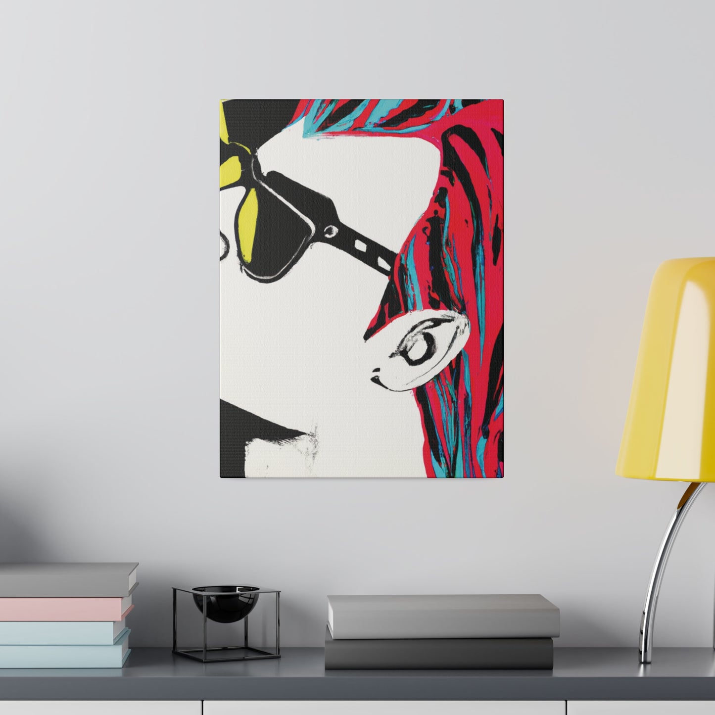 6865F - Rockstar Painting Print | Face | Abstract | Poster | Home Decor | Wall Art | Music Art | Canvas