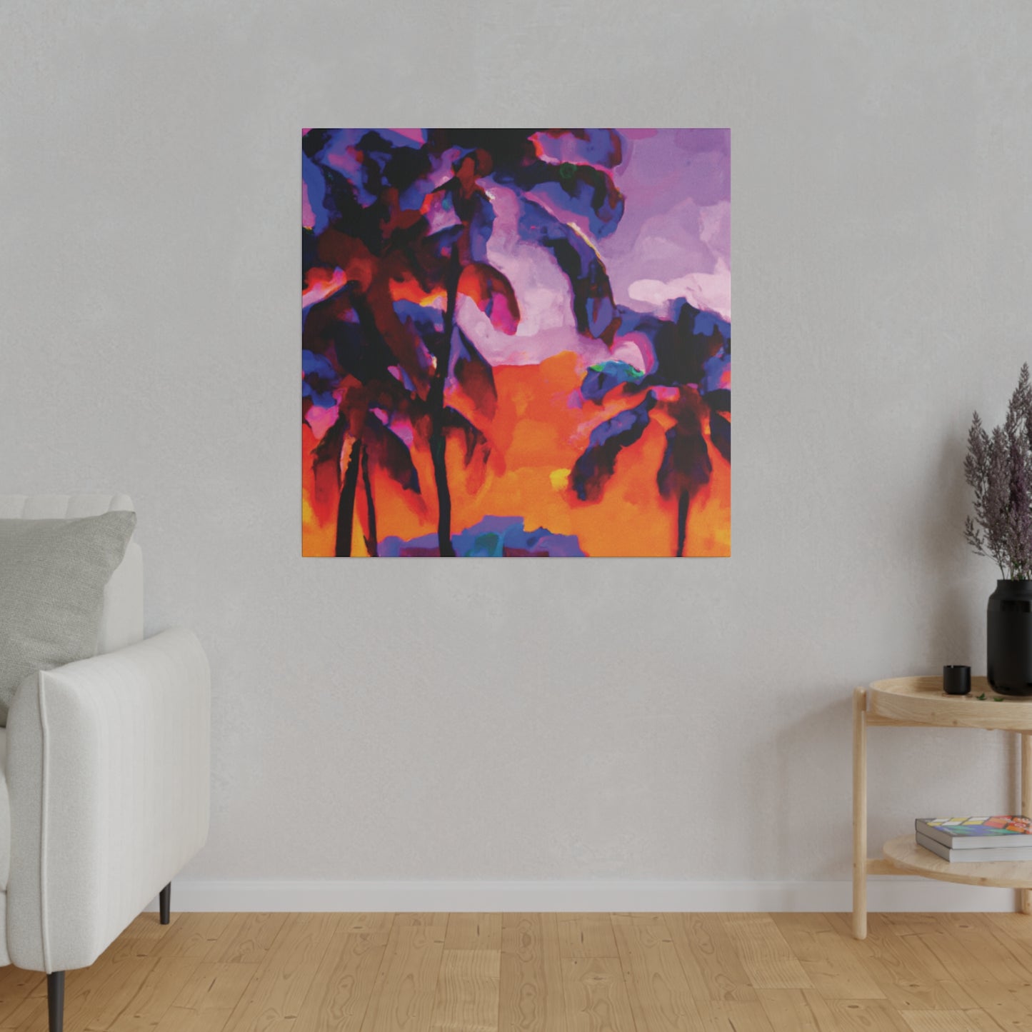 313J - Miami Beach Sunset Painting Print | Miami | Beach | Sunset | Poster | Home Decor | Wall Art | Canvas