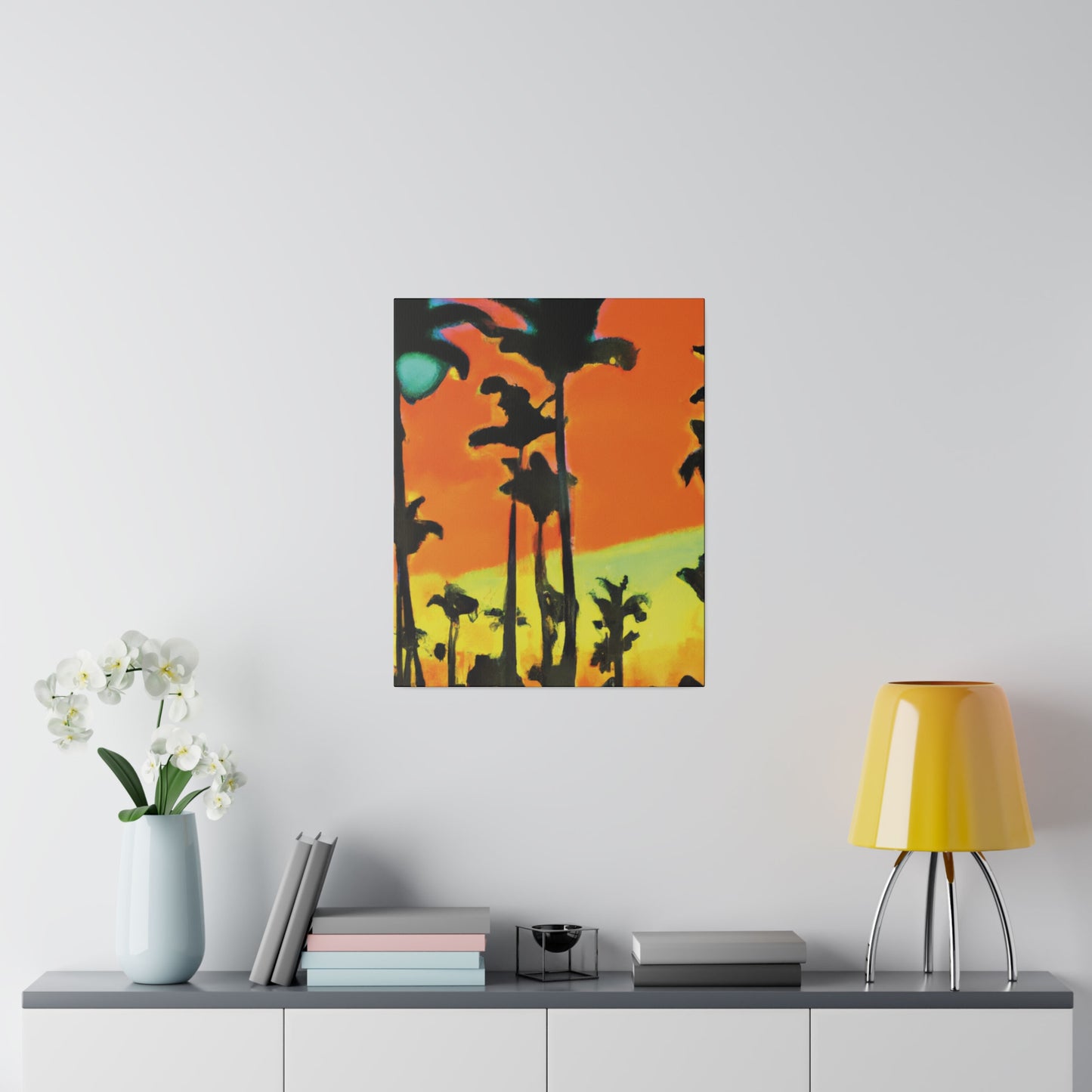 6096Q - Miami Beach Sunset Painting Print | Miami | Beach | Sunset | Poster | Home Decor | Wall Art | Canvas