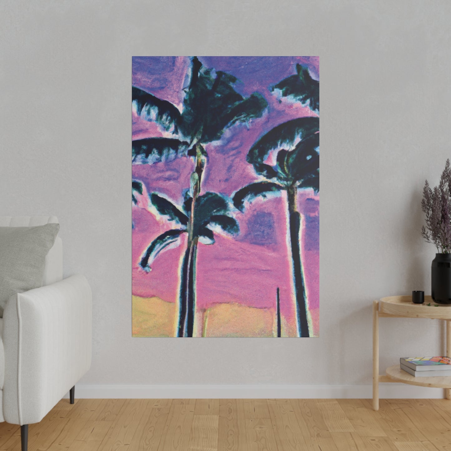 5697K - Miami Beach Sunset Painting Print | Miami | Beach | Sunset | Poster | Home Decor | Wall Art | Canvas