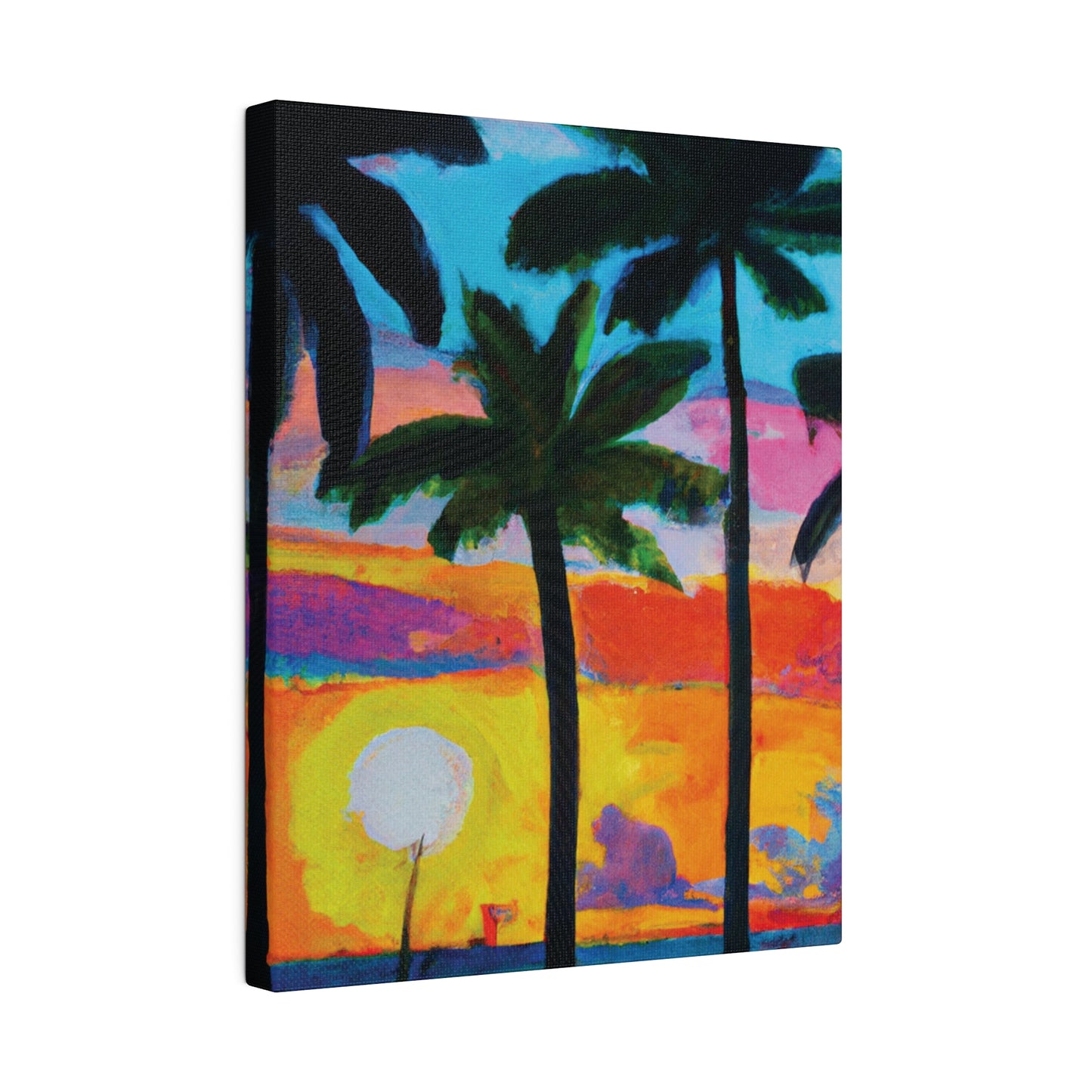 9043Y - Miami Beach Sunset Painting Print | Miami | Beach | Sunset | Poster | Home Decor | Wall Art | Canvas