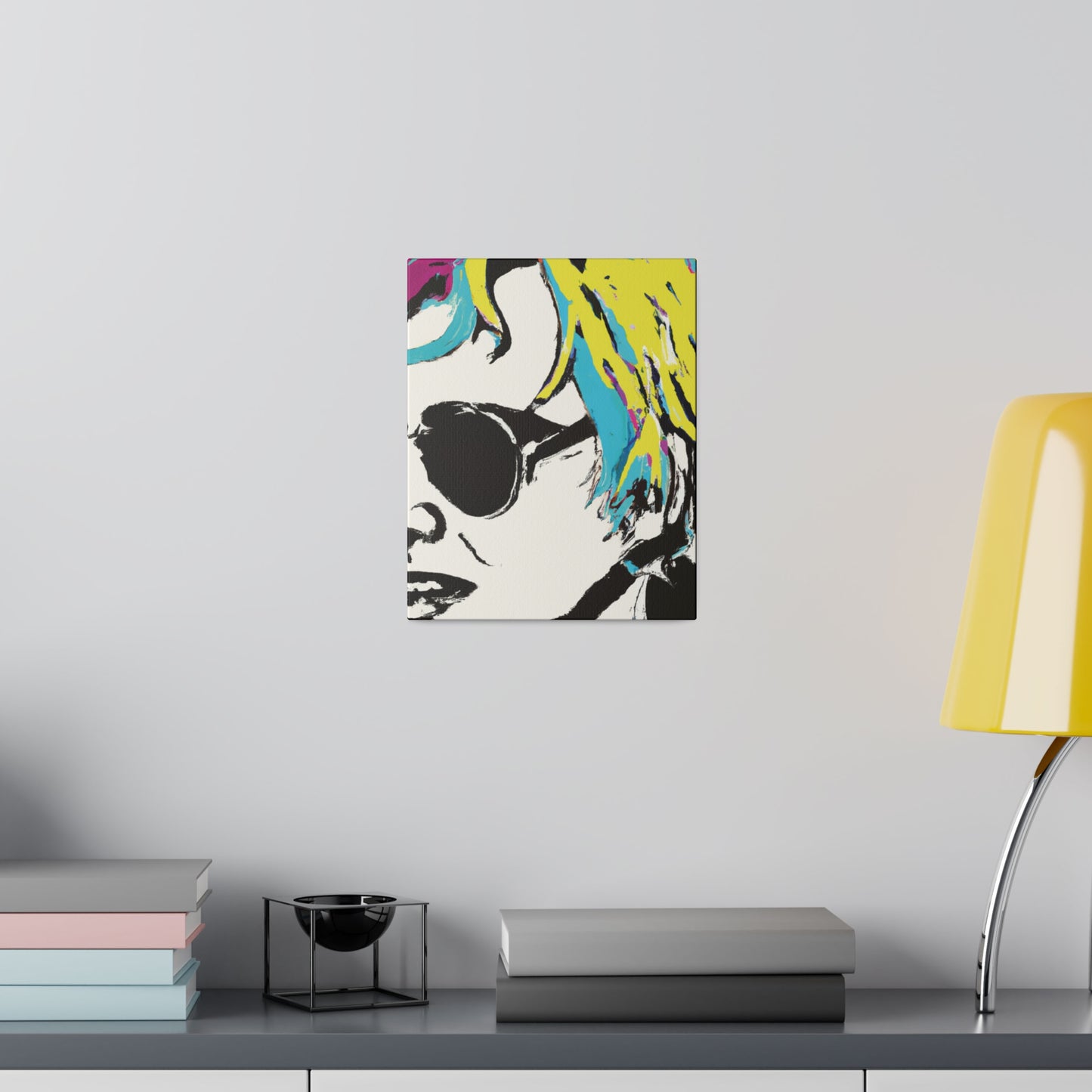 3921R - Rockstar Painting Print | Face | Abstract | Poster | Home Decor | Wall Art | Music Art | Canvas