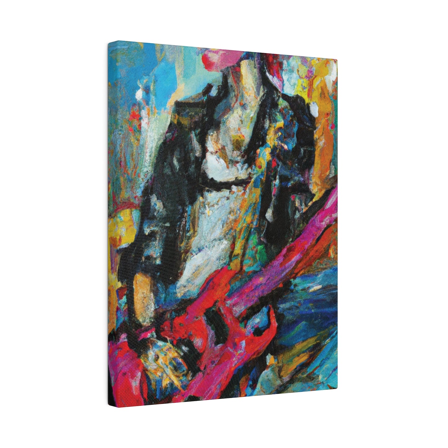 472O - Rockstar Oil Painting Style Print | Poster | Home Decor | Wall Art | Music Art | Canvas