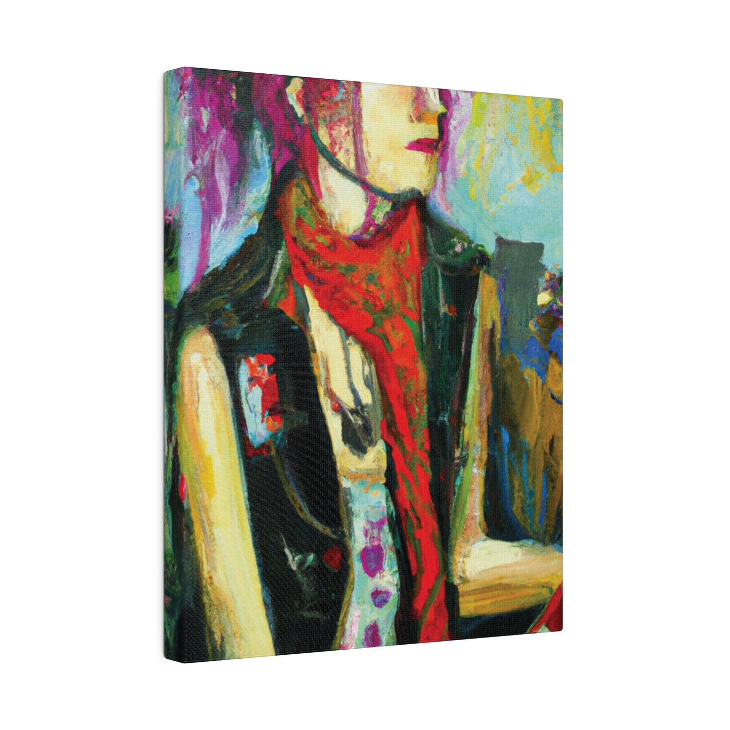 9141P - Rockstar Oil Painting Style Print | Poster | Home Decor | Wall Art | Music Art | Canvas