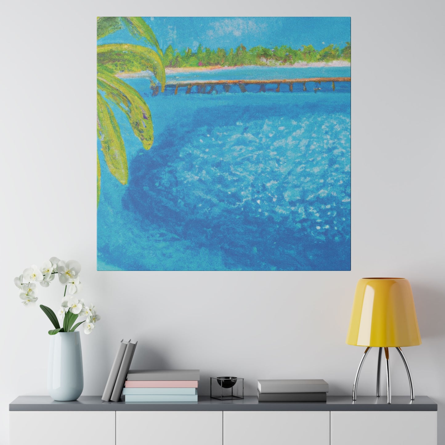 9462U - Bahamas Ocean Painting Print | Bahamas | Ocean | Beach | Poster | Home Decor | Wall Art | Canvas