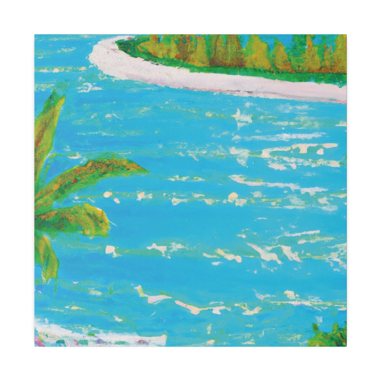 9555G - Bahamas Ocean Painting Print | Bahamas | Ocean | Beach | Poster | Home Decor | Wall Art | Canvas