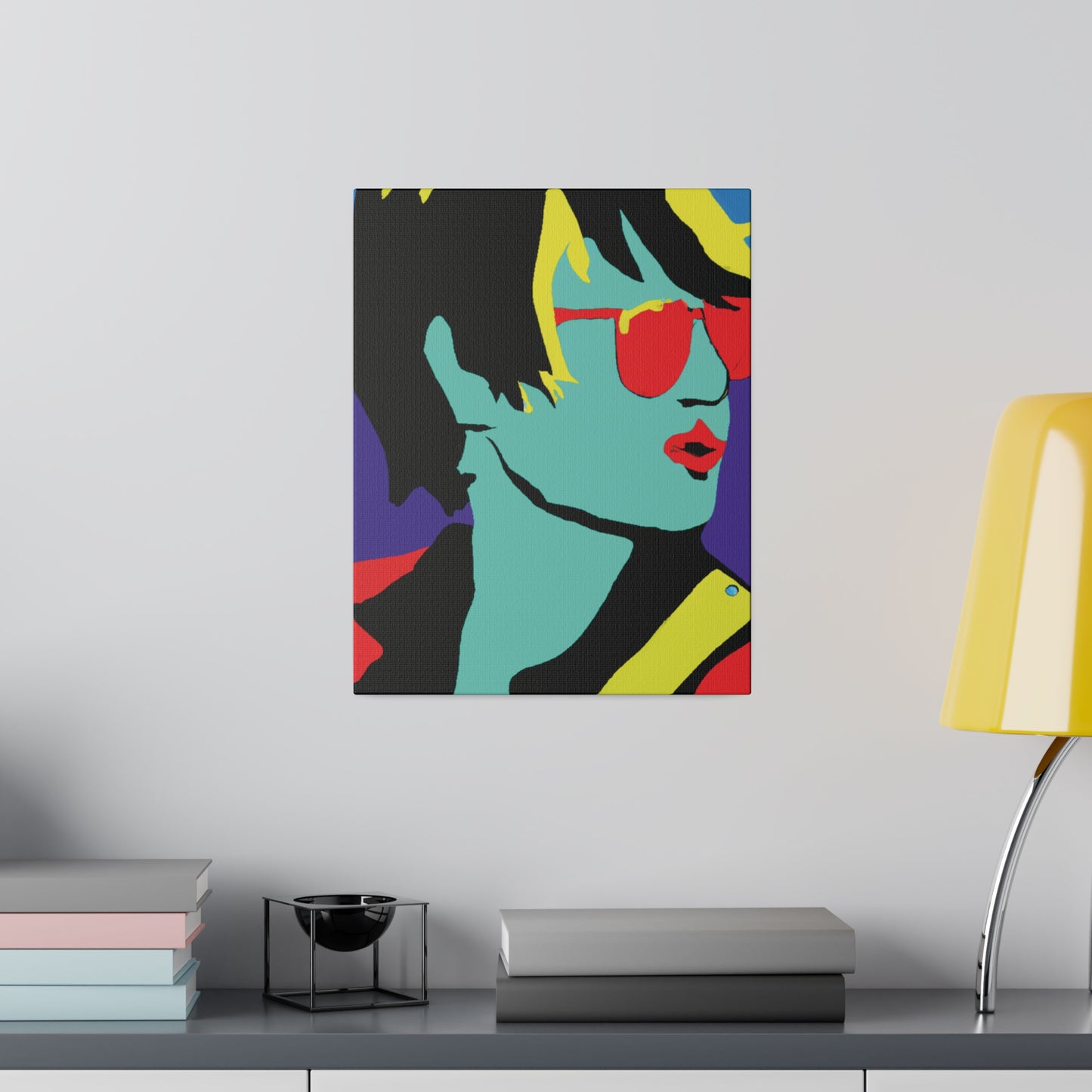 3234H - Rockstar Painting Print | Face | Abstract | Poster | Home Decor | Wall Art | Music Art | Canvas