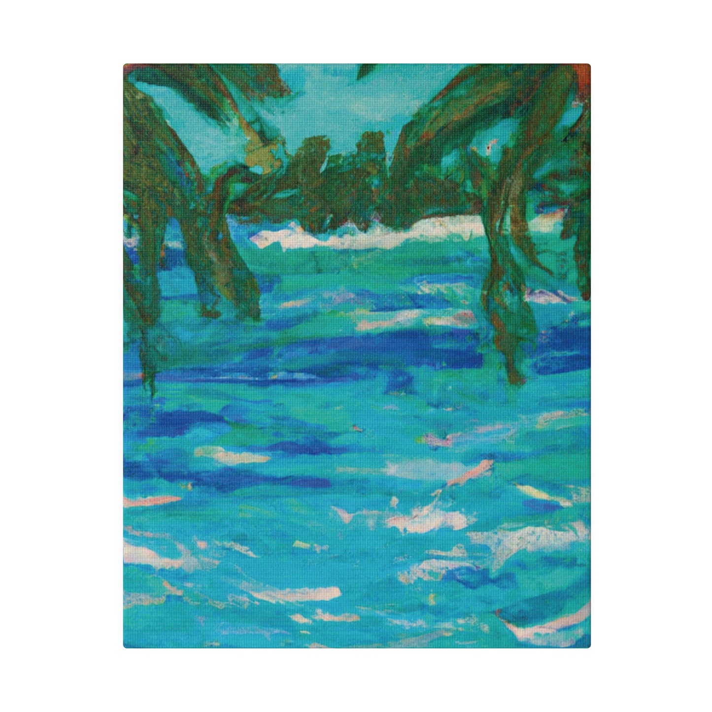 7482U - Bahamas Ocean Painting Print | Bahamas | Ocean | Beach | Poster | Home Decor | Wall Art | Canvas