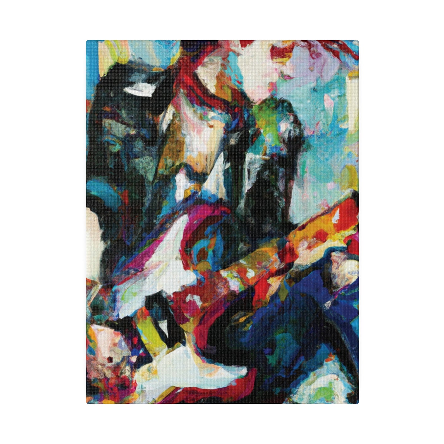 3767O - Rockstar Oil Painting Style Print | Poster | Home Decor | Wall Art | Music Art | Canvas