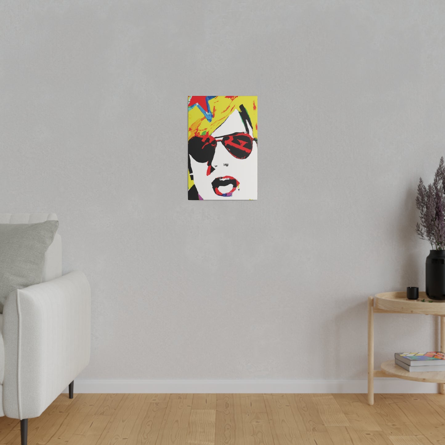 7931Q - Rockstar Painting Print | Face | Abstract | Poster | Home Decor | Wall Art | Music Art | Canvas