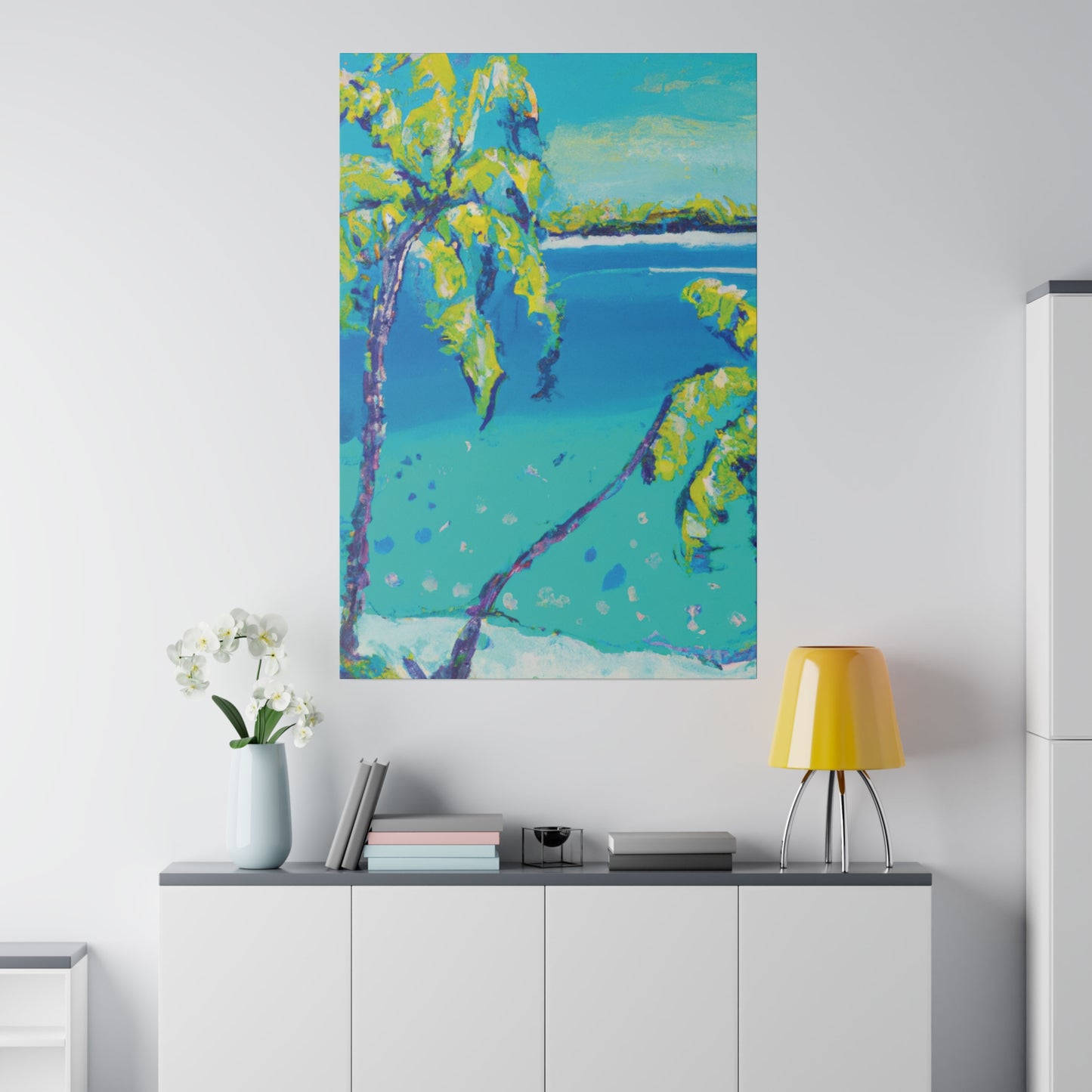 4893N - Bahamas Ocean Painting Print | Bahamas | Ocean | Beach | Poster | Home Decor | Wall Art | Canvas