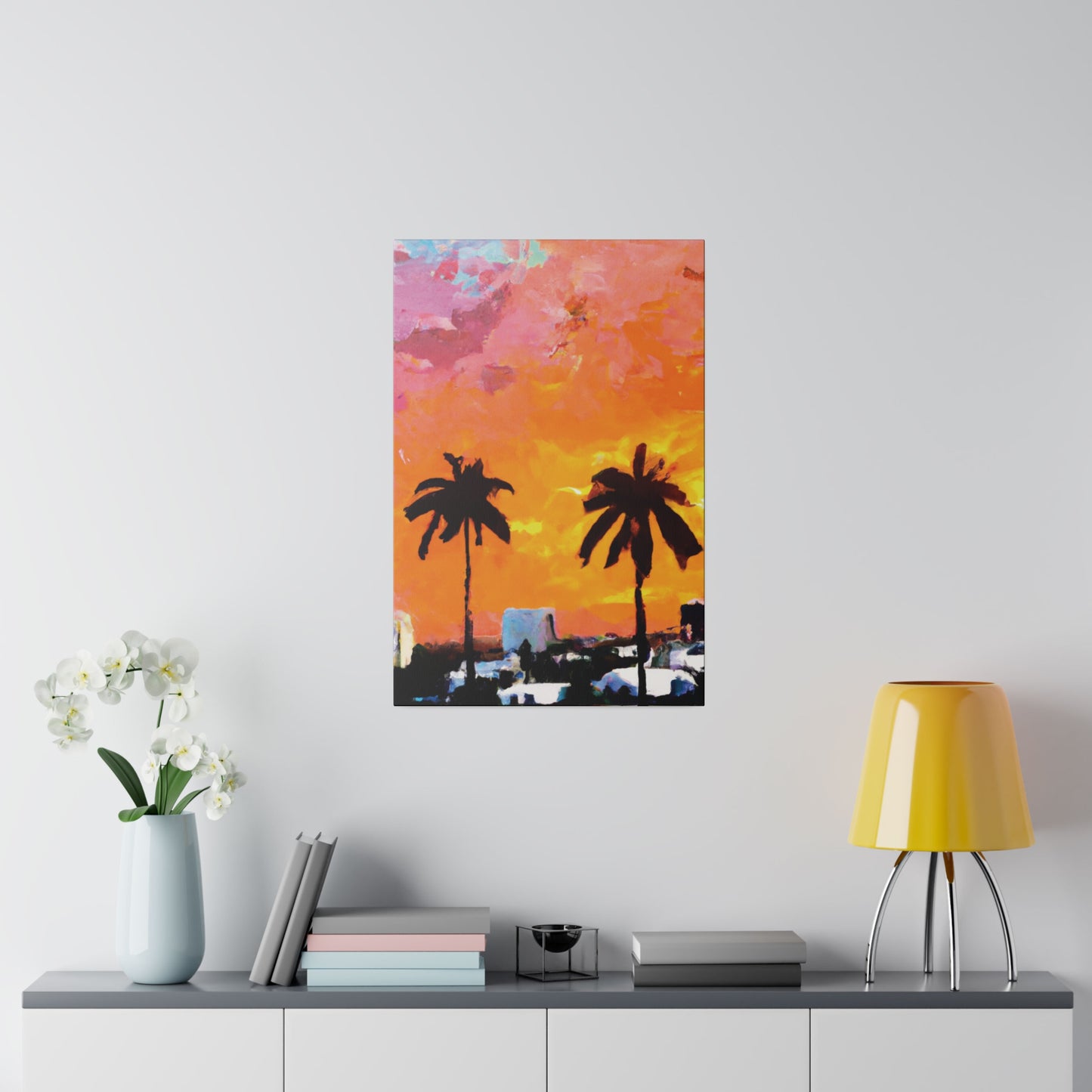 2759A - Miami Beach Sunset Painting Print | Miami | Beach | Sunset | Poster | Home Decor | Wall Art | Canvas