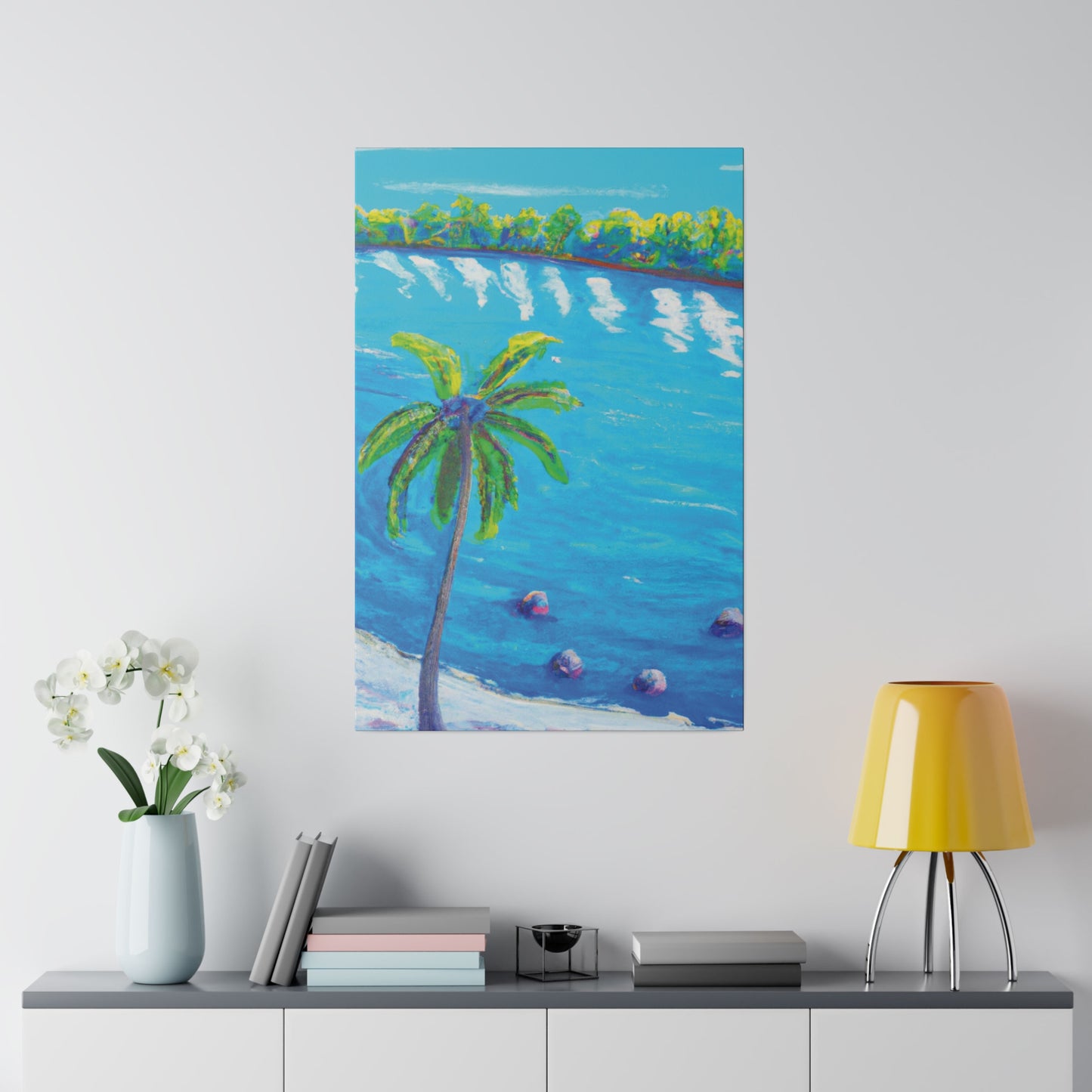 3952F - Bahamas Ocean Painting Print | Bahamas | Ocean | Beach | Poster | Home Decor | Wall Art | Canvas