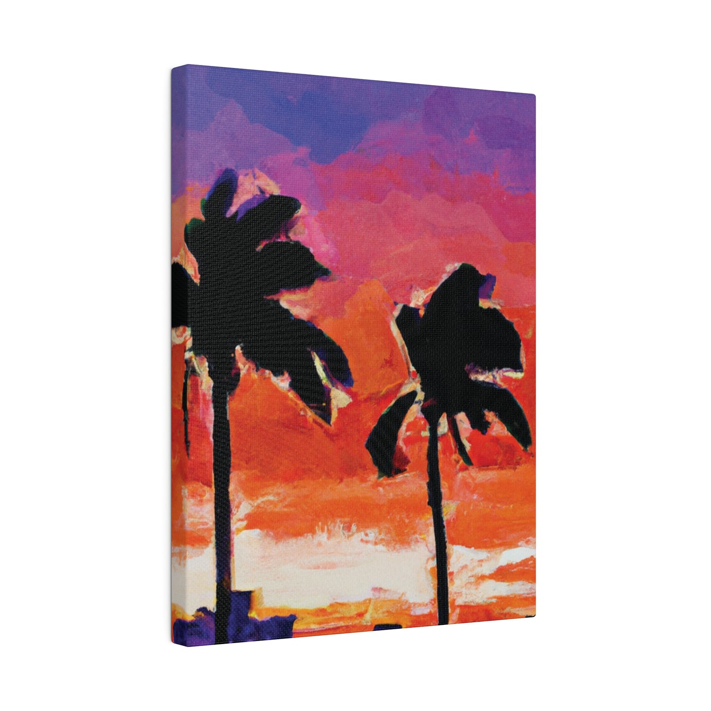 3243X - Miami Beach Sunset Painting Print | Miami | Beach | Sunset | Poster | Home Decor | Wall Art | Canvas