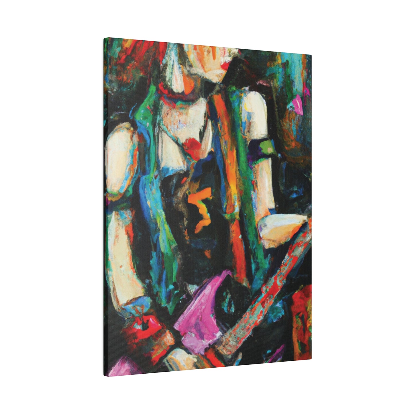 2705X - Rockstar Oil Painting Style Print | Poster | Home Decor | Wall Art | Music Art | Canvas