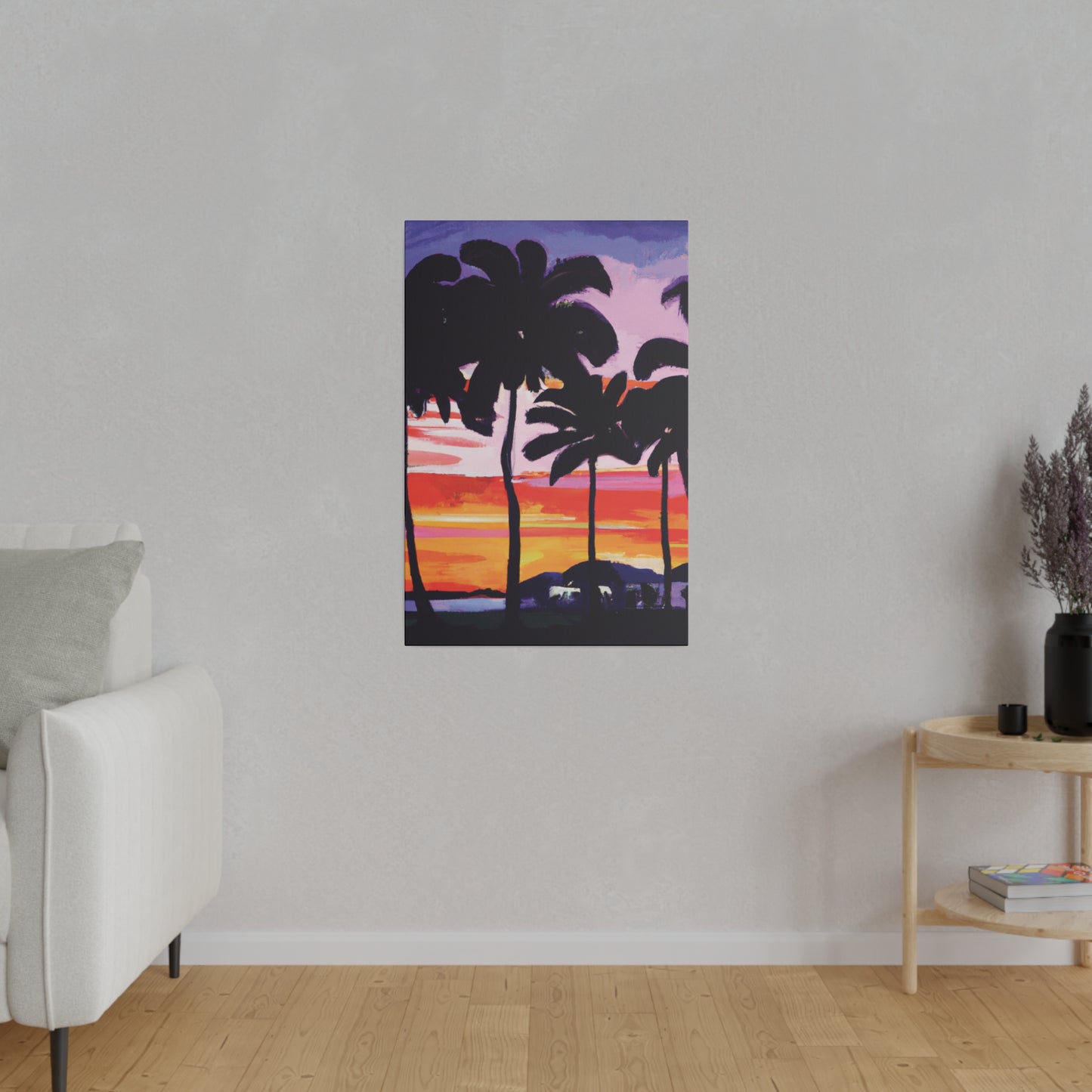 2948T - Miami Beach Sunset Painting Print | Miami | Beach | Sunset | Poster | Home Decor | Wall Art | Canvas