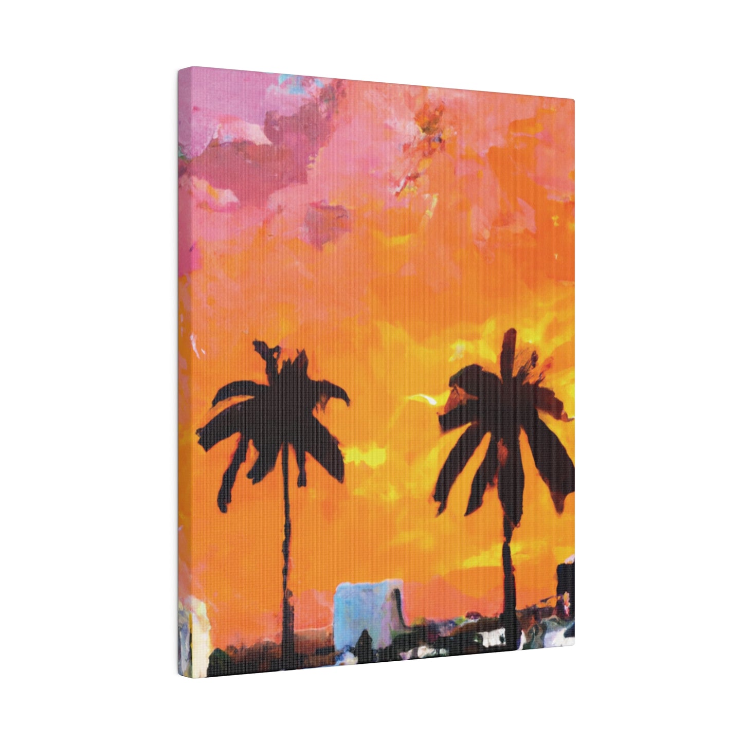 2759A - Miami Beach Sunset Painting Print | Miami | Beach | Sunset | Poster | Home Decor | Wall Art | Canvas