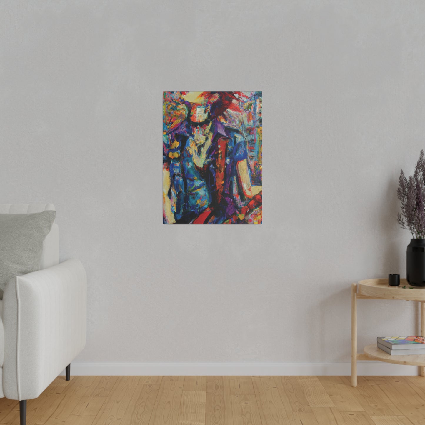 9667F - Rockstar Oil Painting Style Print | Poster | Home Decor | Wall Art | Music Art | Canvas