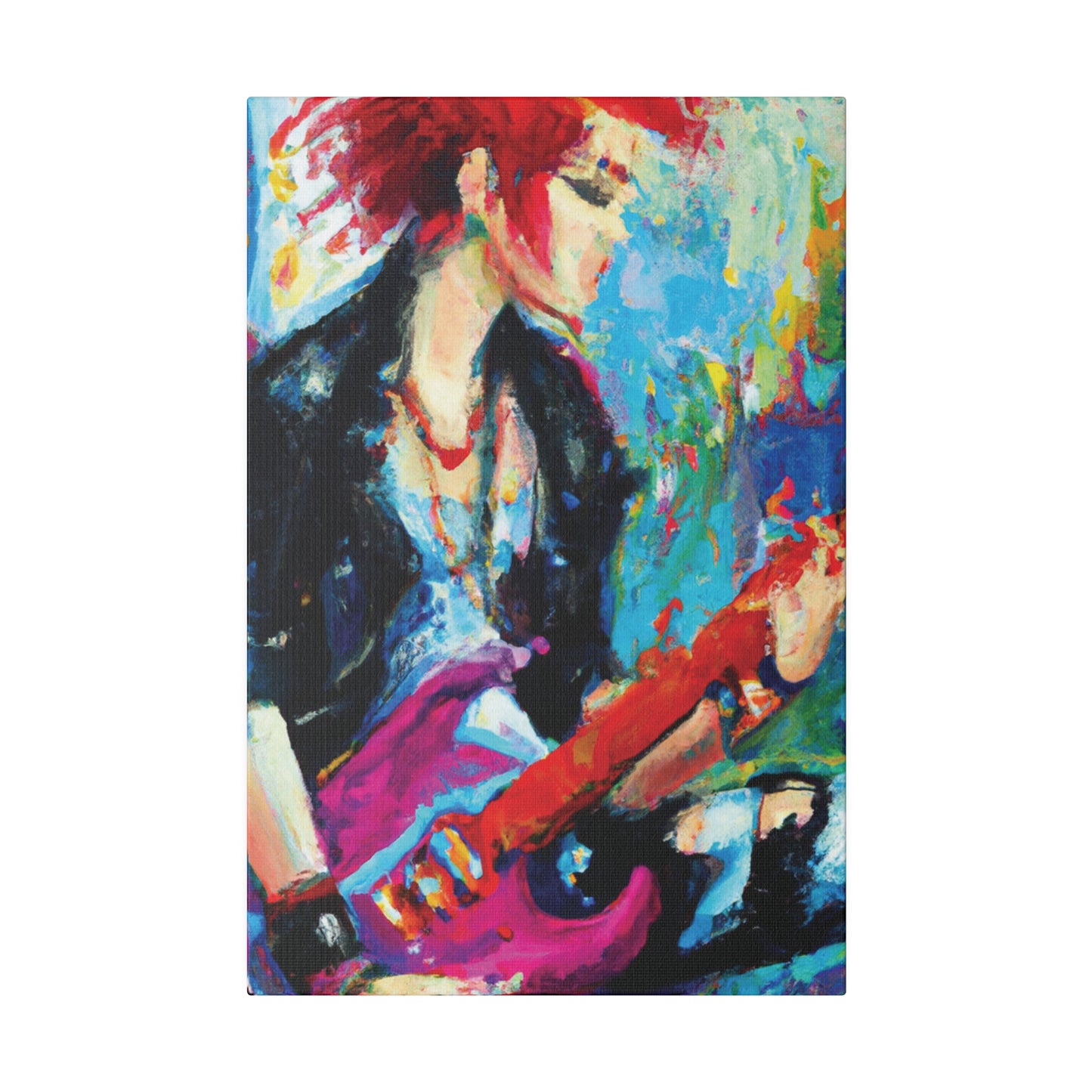 6476F - Rockstar Oil Painting Style Print | Poster | Home Decor | Wall Art | Music Art | Canvas