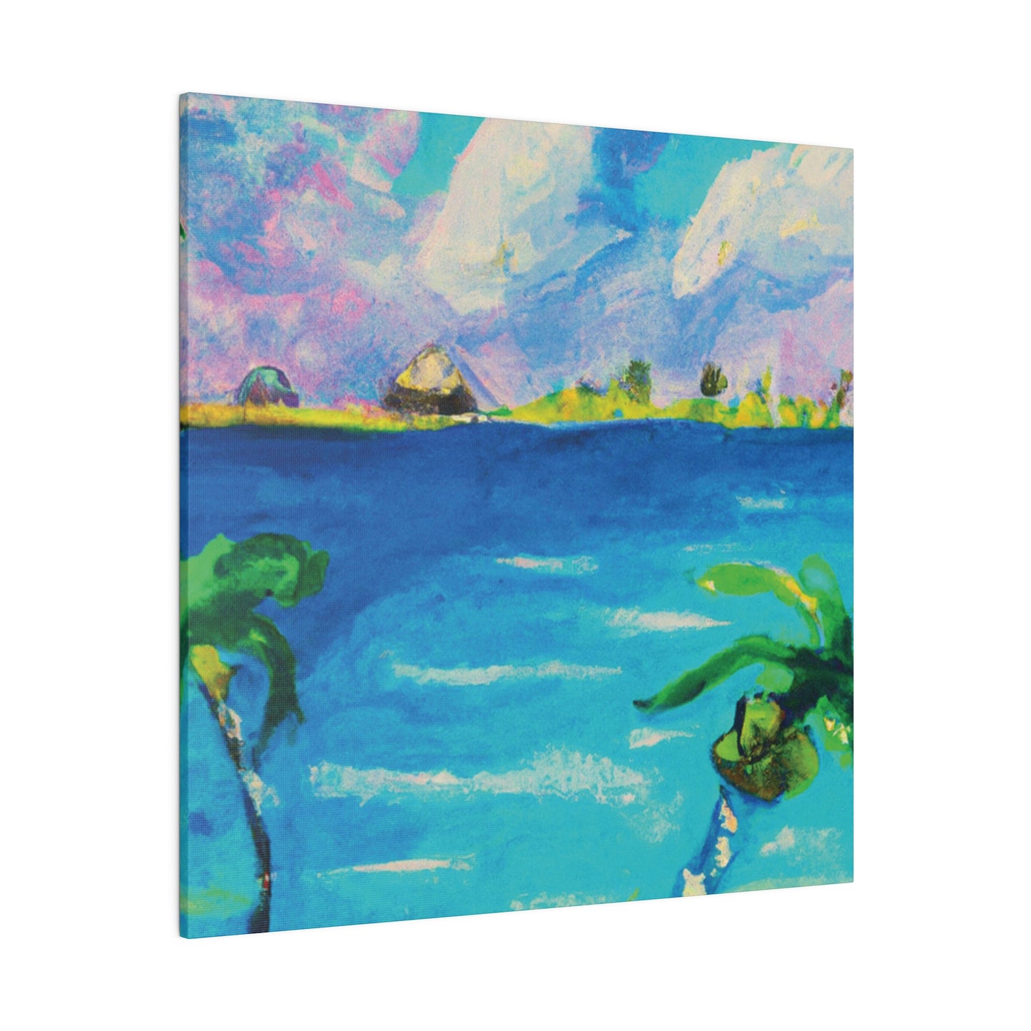 5634K - Bahamas Ocean Painting Print | Bahamas | Ocean | Beach | Poster | Home Decor | Wall Art | Canvas