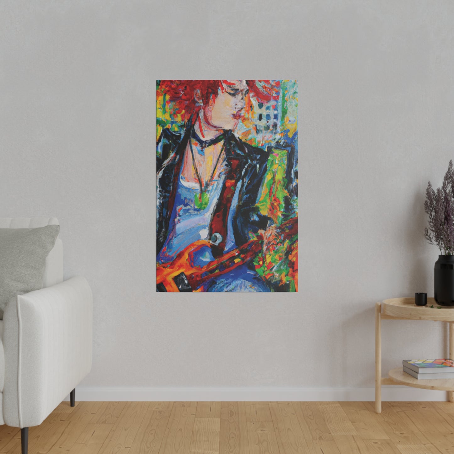 9144X - Rockstar Oil Painting Style Print | Poster | Home Decor | Wall Art | Music Art | Canvas