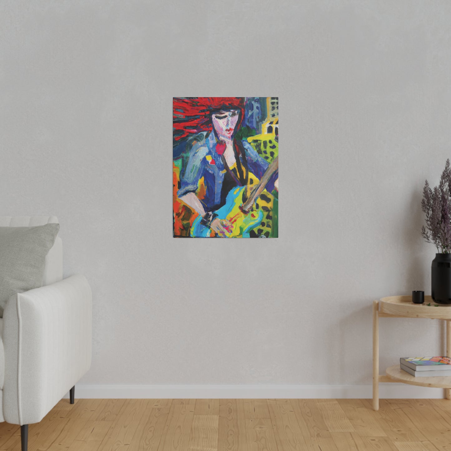 5084Q - Rockstar Oil Painting Style Print | Poster | Home Decor | Wall Art | Music Art | Canvas