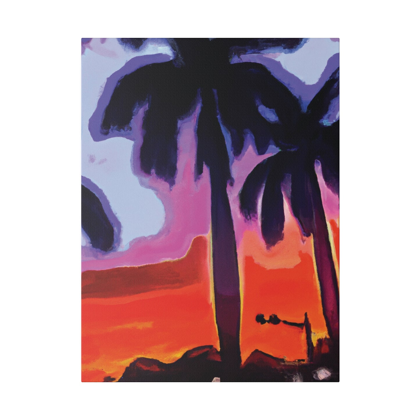 8187A - Miami Beach Sunset Painting Print | Miami | Beach | Sunset | Poster | Home Decor | Wall Art | Canvas