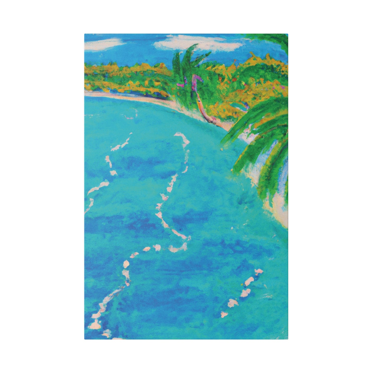 6605P - Bahamas Ocean Painting Print | Bahamas | Ocean | Beach | Poster | Home Decor | Wall Art | Canvas