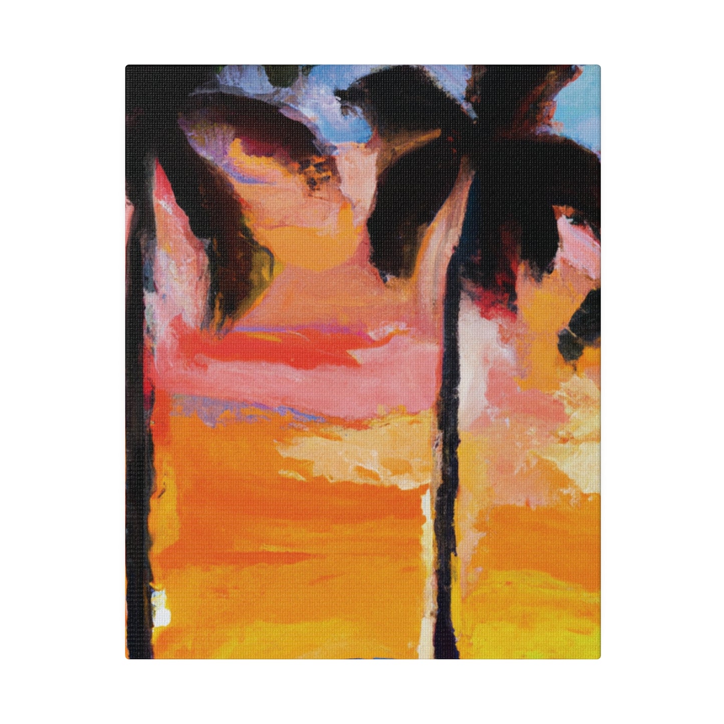 3236E - Miami Beach Sunset Painting Print | Miami | Beach | Sunset | Poster | Home Decor | Wall Art | Canvas