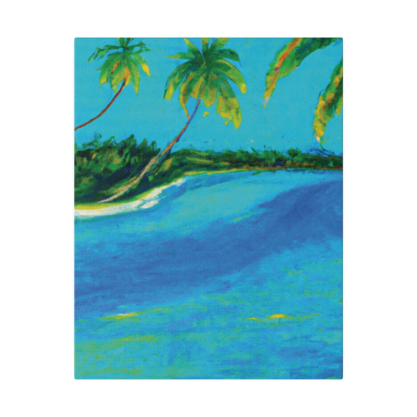 5491K - Bahamas Ocean Painting Print | Bahamas | Ocean | Beach | Poster | Home Decor | Wall Art | Canvas