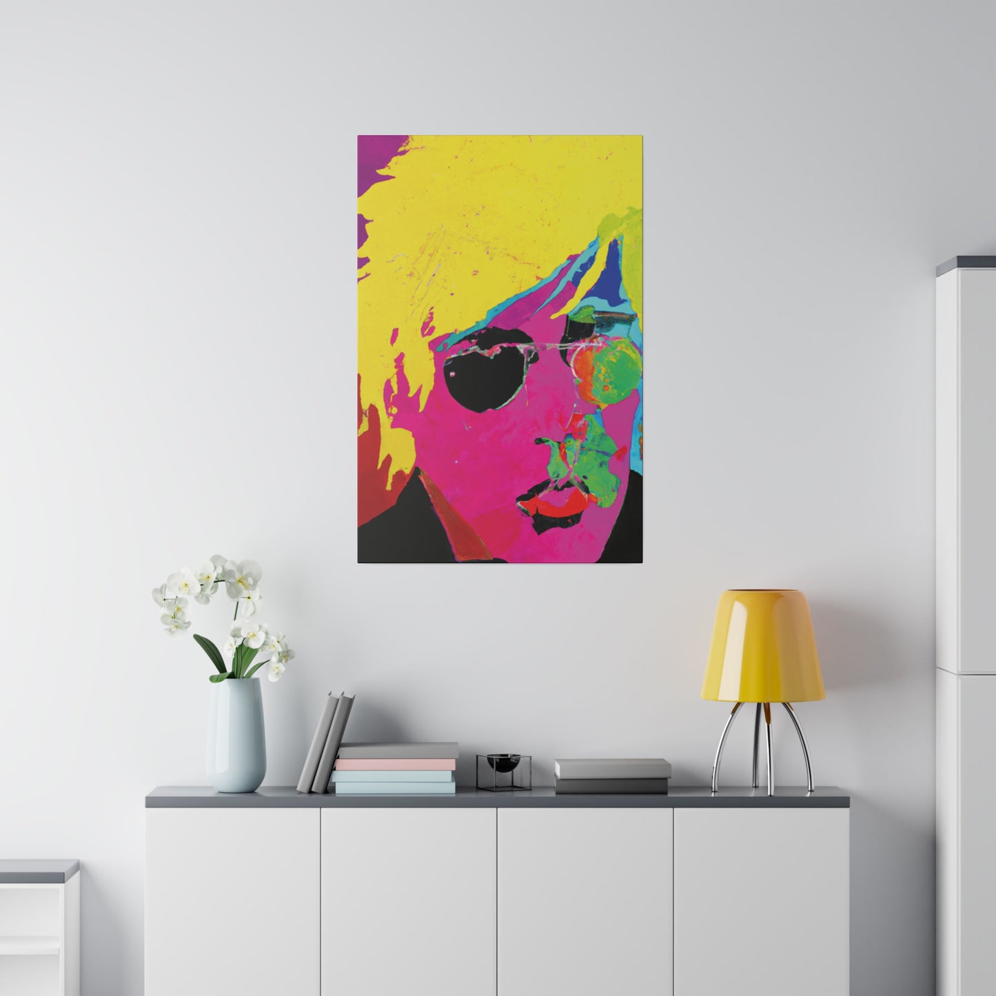 7141U - Rockstar Painting Print | Face | Abstract | Poster | Home Decor | Wall Art | Music Art | Canvas