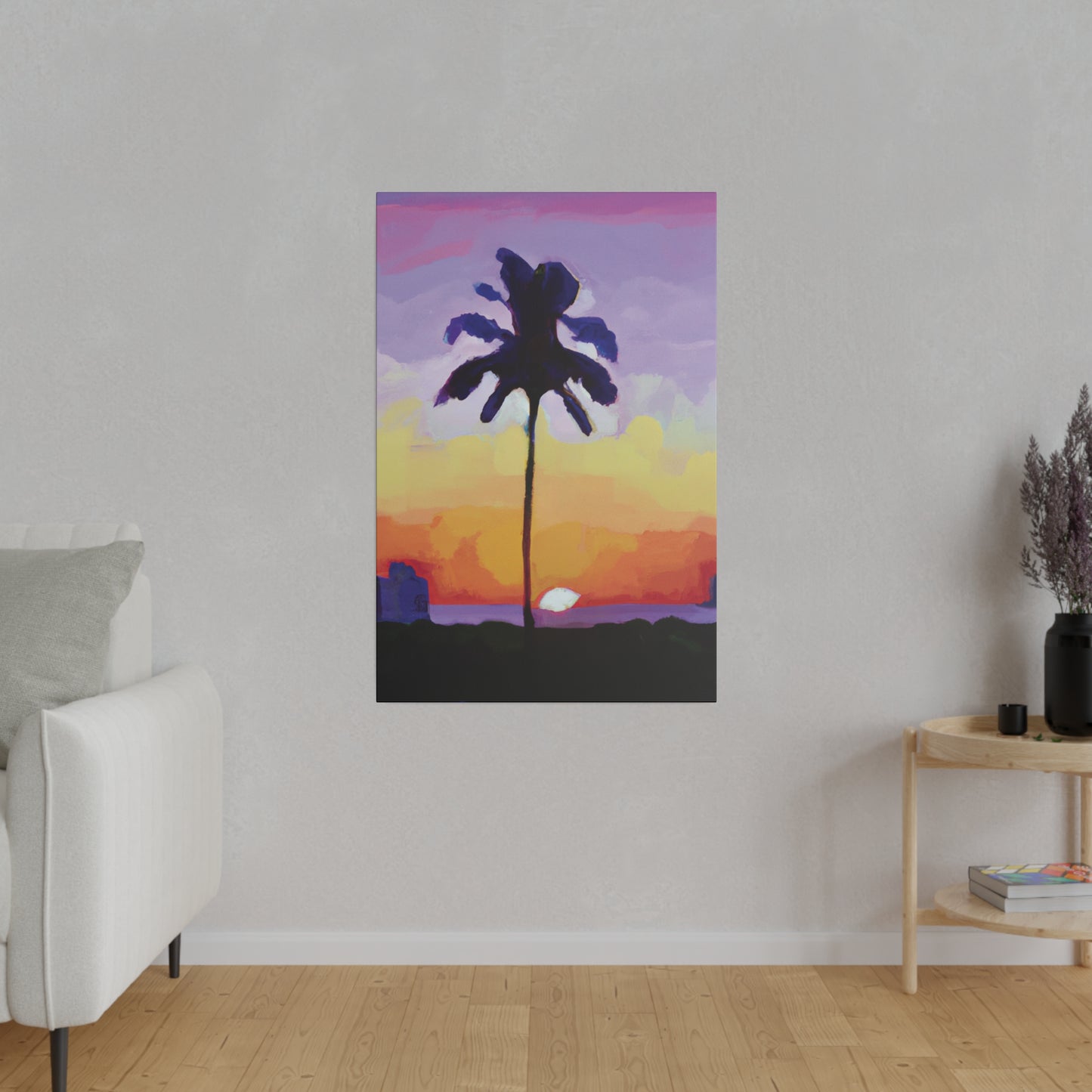 8495G - Miami Beach Sunset Painting Print | Miami | Beach | Sunset | Poster | Home Decor | Wall Art | Canvas